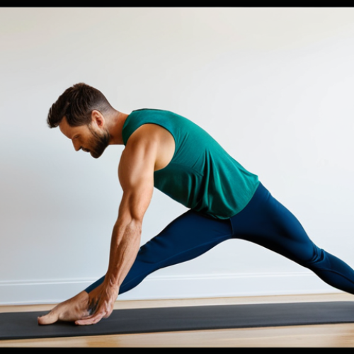 Home 25 A focused adult individual, fully clothed in modest athletic wear, performing a gentle wall calf stretch in a well-lit, minimalist home gym setting. The person leans against a clean, light-colored wall, displaying perfect anatomy, correct proportions, and a natural, balanced pose. The image conveys a sense of calm dedication to health and well-being. Professional photography, high resolution, soft diffused lighting, sharp focus on the figure and action. safe for work, appropriate content, fully clothed, family-friendly.