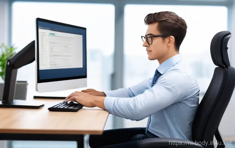 손목 통증을 줄이는 생활 습관 - Image Prompt 1: Optimal Ergonomic Workspace**